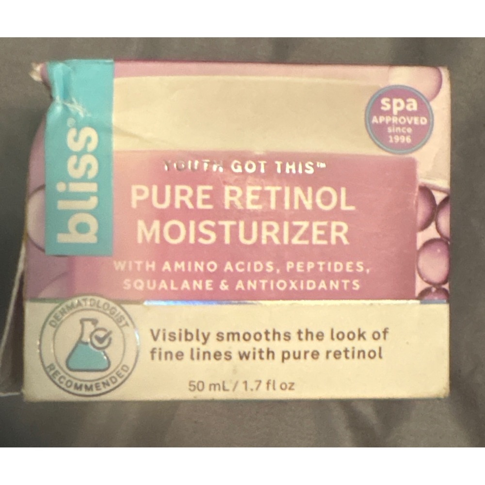 NEW Bliss Youth Got This Pure Retinol Moisturizer w/ Amino Acids, Peptides…